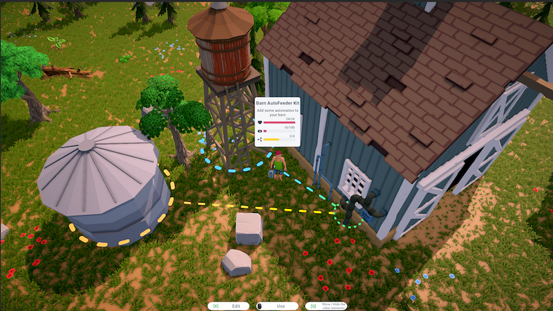 The Ranchers autofeeder exterior and pipe connections